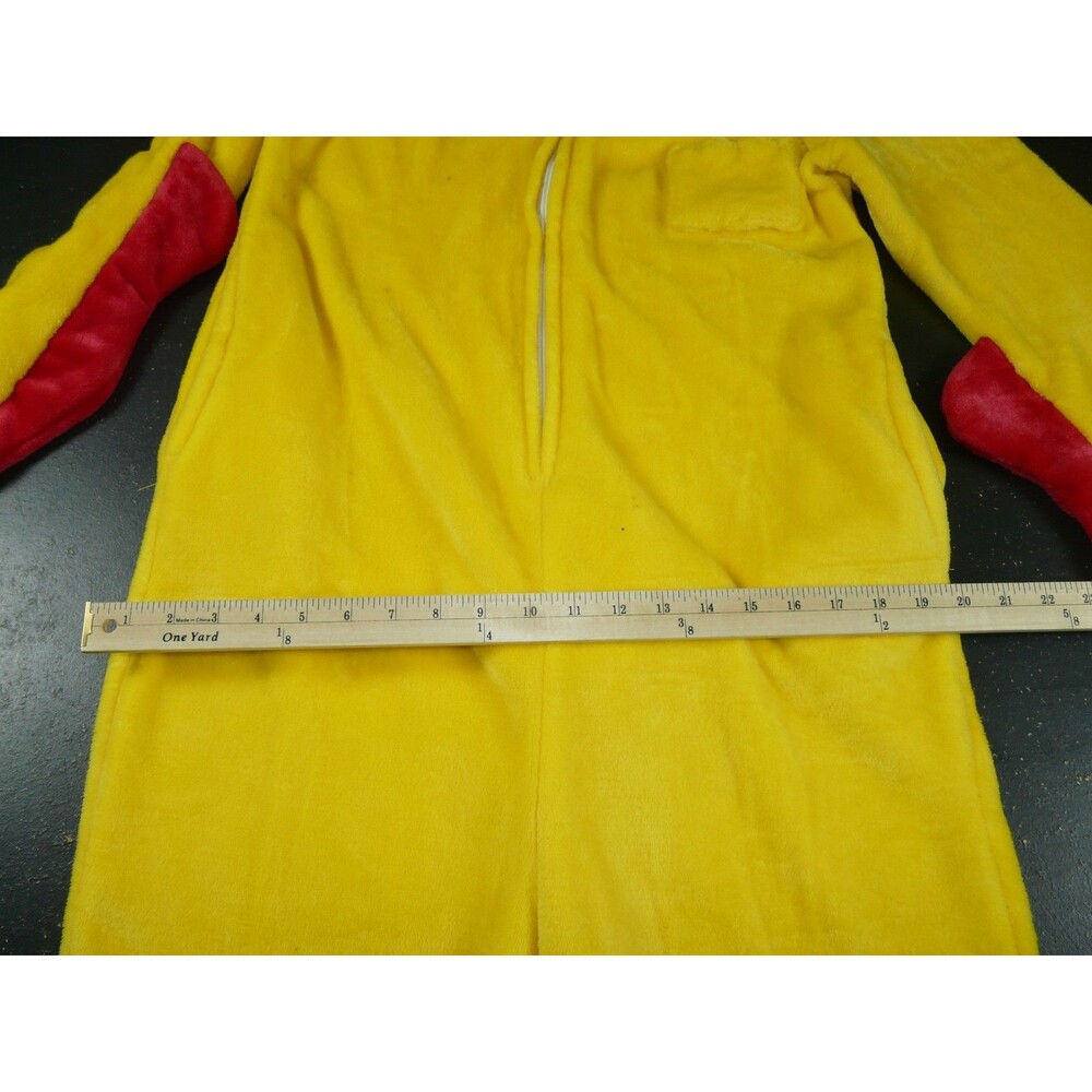 Yellow Red Chicken Unisex Adult Large Animal Cosplay Costume Kigurumi Jumpsuit - Picture 14 of 15
